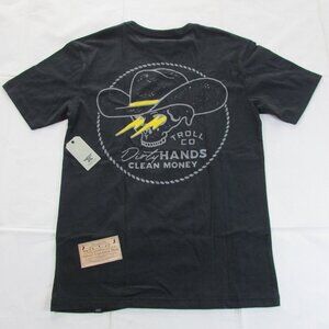 Troll Co Men's Small Short Sleeve Savage Graphic T-Shirt - Black